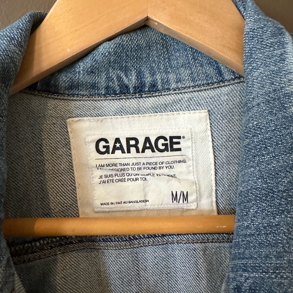 Garage Light Wash Denim Jacket - Light Blue - Picture 3 of 5